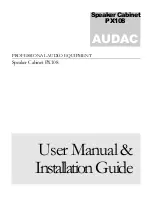 AUDAC PX108 User Manual & Installation Manual предпросмотр