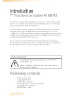 Preview for 2 page of AUDAC R2DIS Installation Manual