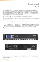 Preview for 2 page of AUDAC SMA Series Service Manual