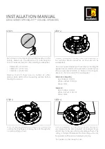 Preview for 1 page of AUDAC SPRING-FIT CENA812 Installation Manual