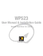 Preview for 1 page of AUDAC WP523 User Manual & Installation Manual