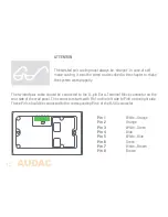 Preview for 12 page of AUDAC WP523 User Manual & Installation Manual