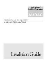 AUDAC WS624 Installation Manual preview