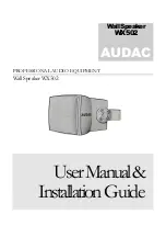 Preview for 1 page of AUDAC WX502 User Manual & Installation Manual