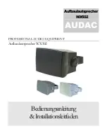 Preview for 5 page of AUDAC WX502 User Manual & Installation Manual