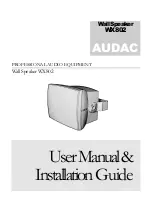 Preview for 1 page of AUDAC WX802/W User Manual & Installation Manual