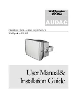 AUDAC WX802 User Manual & Installation Manual preview