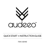 audeeo AOIND Quick Start And Instructions предпросмотр