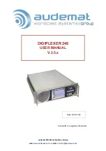 Preview for 1 page of audemat DIGIPLEXER 246 User Manual