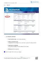 Предварительный просмотр 17 страницы audemat GOLDENEAGLE TV User Manual