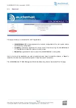 Предварительный просмотр 18 страницы audemat GOLDENEAGLE TV User Manual