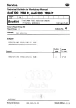 Preview for 90 page of Audi 100 1983 Workshop Manual