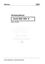 Preview for 92 page of Audi 100 1983 Workshop Manual