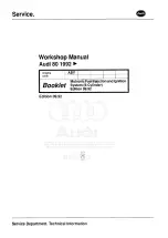 Preview for 171 page of Audi 100 1983 Workshop Manual