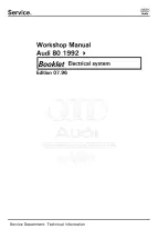 Preview for 485 page of Audi 100 1983 Workshop Manual