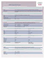 Предварительный просмотр 6 страницы Audi 2003 A4 Avant Technical Specifications