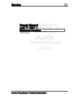 Audi 2007 TT Coupe Repair Manual preview