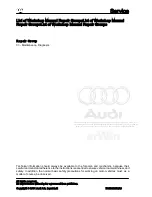 Preview for 2 page of Audi 2007 TT Coupe Repair Manual