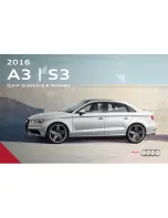 Audi 2016 A3 Quick Start Manual preview