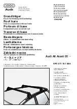 Предварительный просмотр 1 страницы Audi 4F9 071 151 666 Fitting Instructions Manual