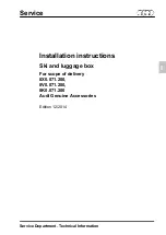 Preview for 1 page of Audi 8K0.071.200 Installation Instructions Manual