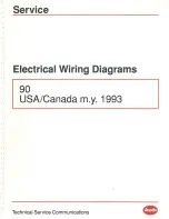 Audi 90 1993 Series Service Manual/Electrical Wiring Diagrams preview