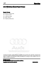 Preview for 2 page of Audi Q5 2008 Repair Manual