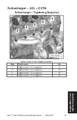 Предварительный просмотр 58 страницы Audi TT Platform 2009 Quick Reference