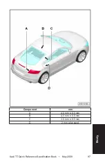 Предварительный просмотр 106 страницы Audi TT Platform 2009 Quick Reference