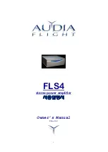 Preview for 1 page of Audia Flight FLS4 Owner'S Manual