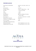 Preview for 9 page of Audia Flight FLS4 Owner'S Manual