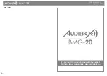 Preview for 1 page of Audibax BMG-20 User Manual