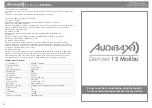 Audibax Denver 15 Malibu User Manual preview