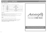 Audibax Geyser 2000 RGB User Manual предпросмотр