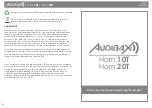 Audibax Horn 10T User Manual предпросмотр