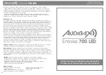 Audibax Smoke 700 LED User Manual preview