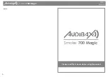 Audibax Smoke 700 Magic User Manual preview