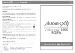 Audibax Volcano 1500 RGBW User Manual preview