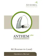 Предварительный просмотр 1 страницы Audibel Anthem Plus Operation Manual