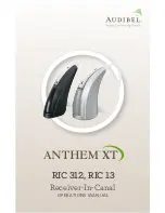 Preview for 1 page of Audibel anthem xt ric 13 Operating Instructions Manual