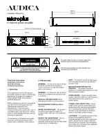 Audica microplus Installation Manual предпросмотр