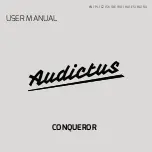 AUDICTUS CONQUEROR User Manual preview