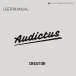 Предварительный просмотр 1 страницы AUDICTUS CREATOR User Manual