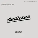 Предварительный просмотр 1 страницы AUDICTUS LEADER User Manual