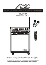 Preview for 1 page of Audio 2000 AKJ780A Owner'S Manual