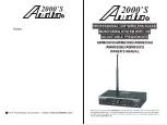 Audio 2000 AWM6308U Owner'S Manual preview