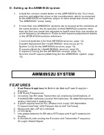 Preview for 6 page of Audio 2000 AWM6952U Owner'S Manual