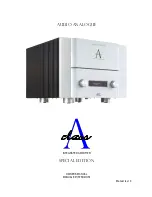 Audio Analogue A class Owner'S Manual предпросмотр