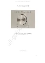 Предварительный просмотр 1 страницы Audio Analogue CRECSENDO Owner'S Manual