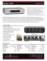 Preview for 1 page of Audio Authority 1154B Product Information